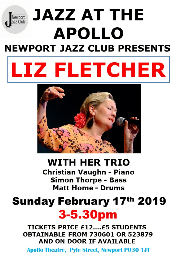 NJC Poster 20190217 Liz Fletcher Trio