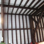 Part of the ceiling