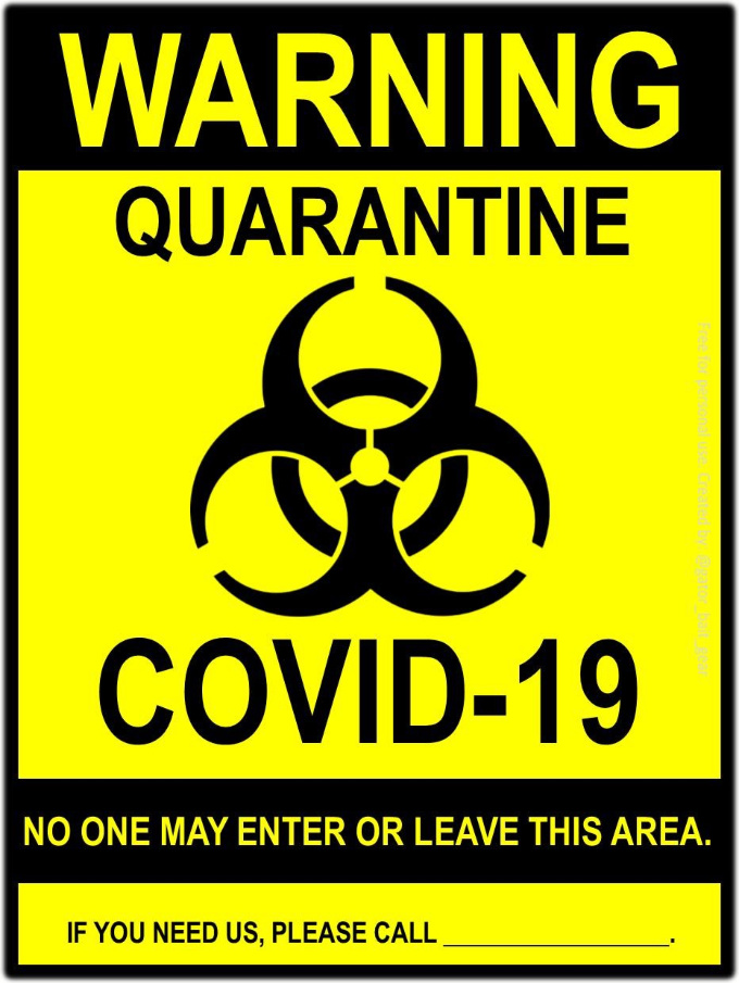 Poster Covid-19 quarantine 680x